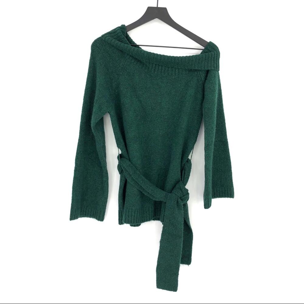 NWT LOVERS + FRIENDS Christi Sweater Green XS